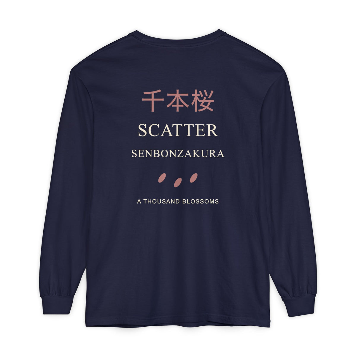 Scatter Kanji Long Sleeve Tee | Inspired by Byakuya Kuchiki from Bleach