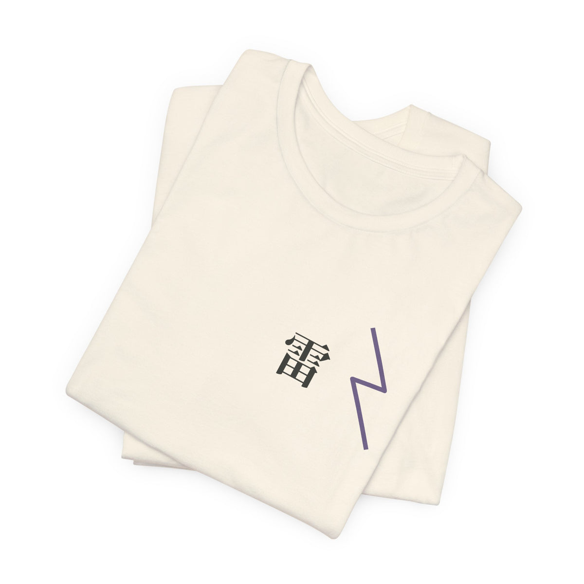 Storm Flame Kanji Anime Soft Tee | Clan Crest Japanese Streetwear