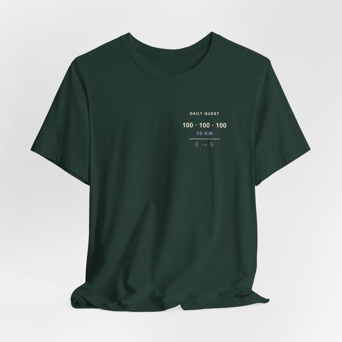 Daily Requirement Minimalist Anime Soft Tee | Shadow Rank Gym Japanese Streetwear