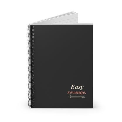 Easy Revenge Letter Spiral Notebook | Inspired by Aki Hayakawa and Himeno from Chainsaw Man