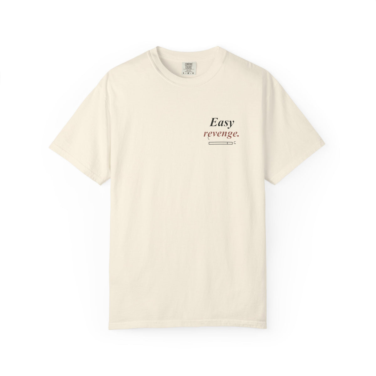 Easy Revenge Letter Anime Quote Tee | Devil Hunter Japanese Streetwear