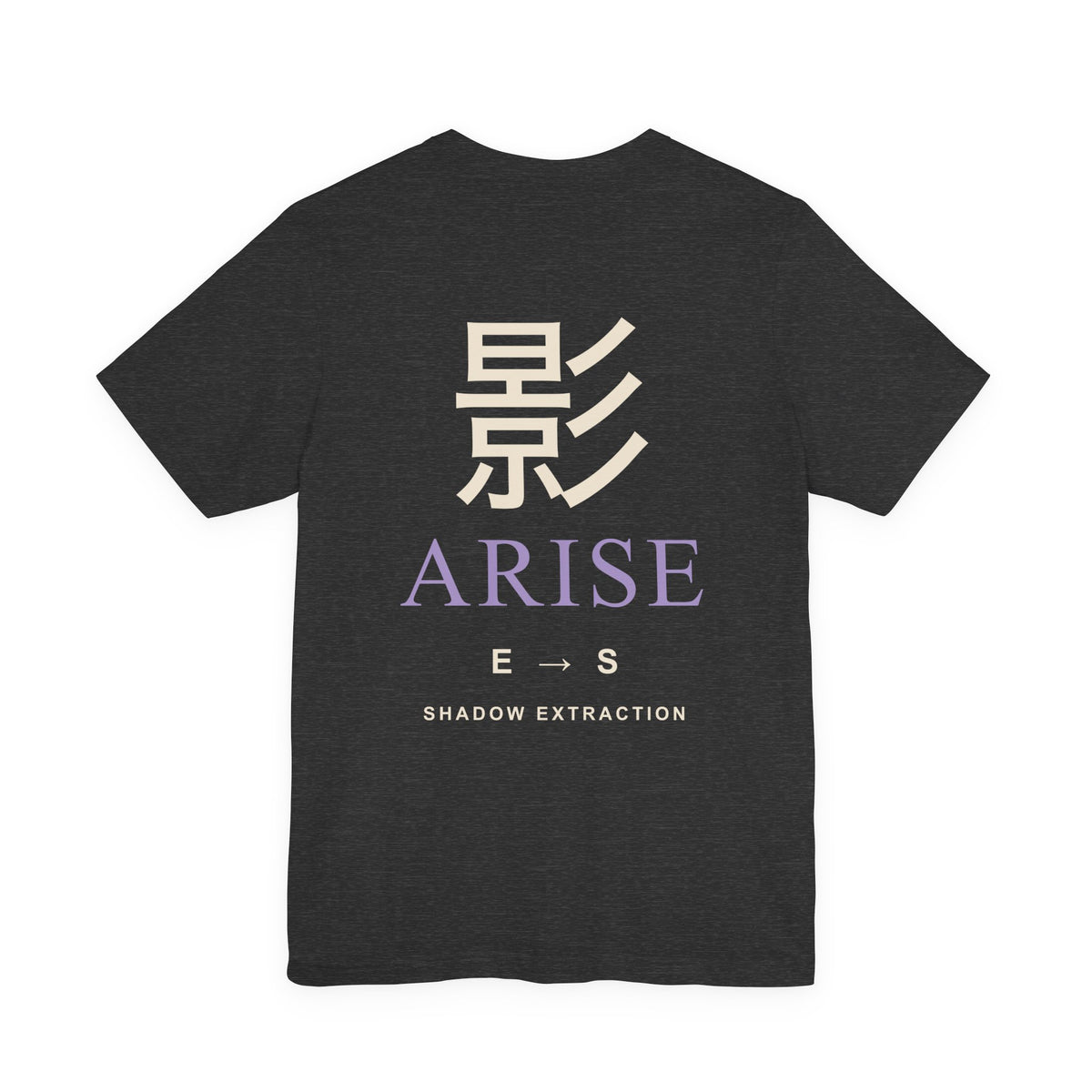 Shadow Rank Kanji Anime Soft Tee | Shadow Rank Gym Japanese Streetwear