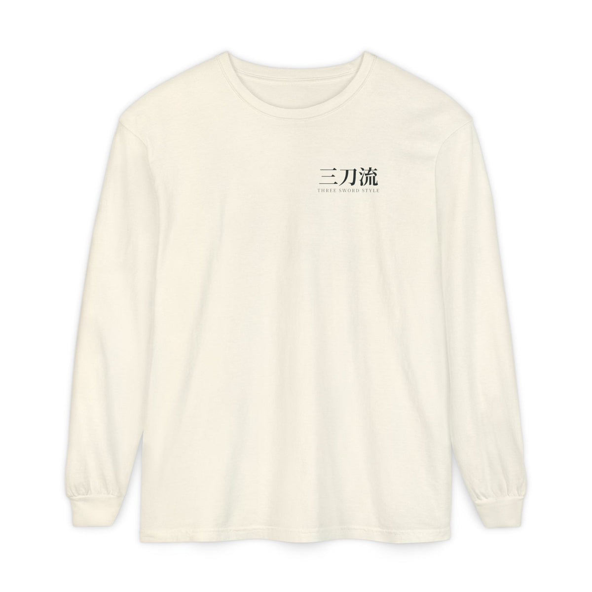 Threefold Kanji Anime Long Sleeve Tee | Pirate Japanese Streetwear