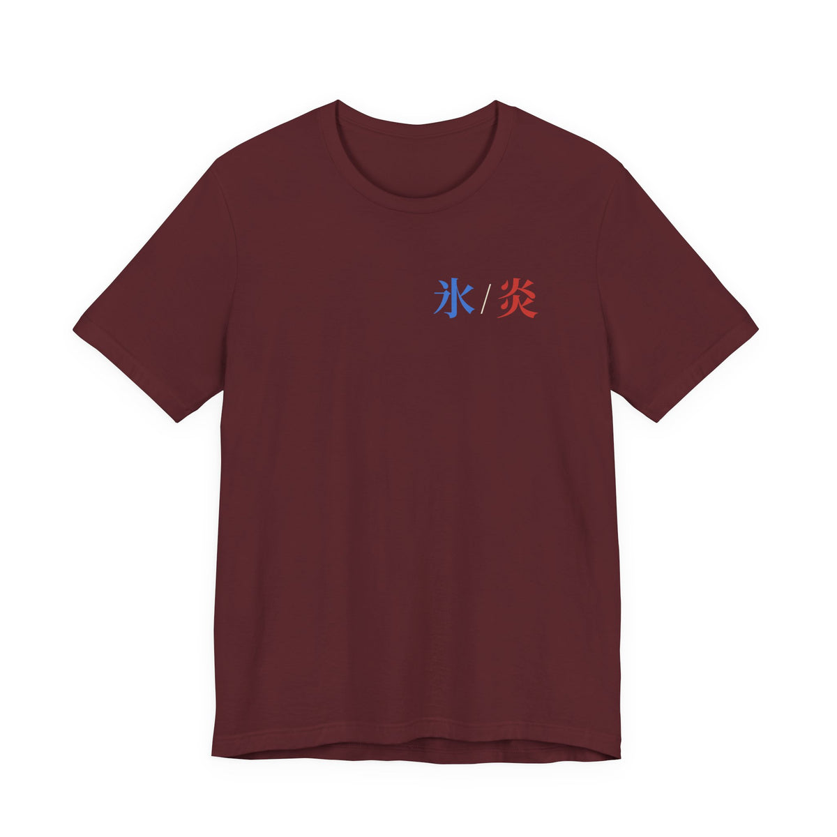 Dual Temperature Kanji Anime Soft Tee | Ice and Fire Japanese Streetwear