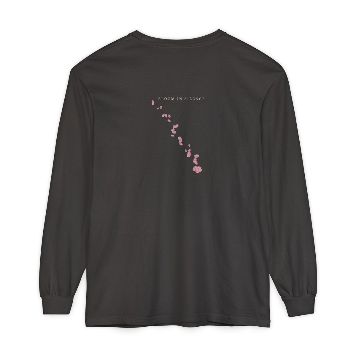 Quiet Bloom Kanji Long Sleeve Tee | Inspired by Byakuya Kuchiki from Bleach