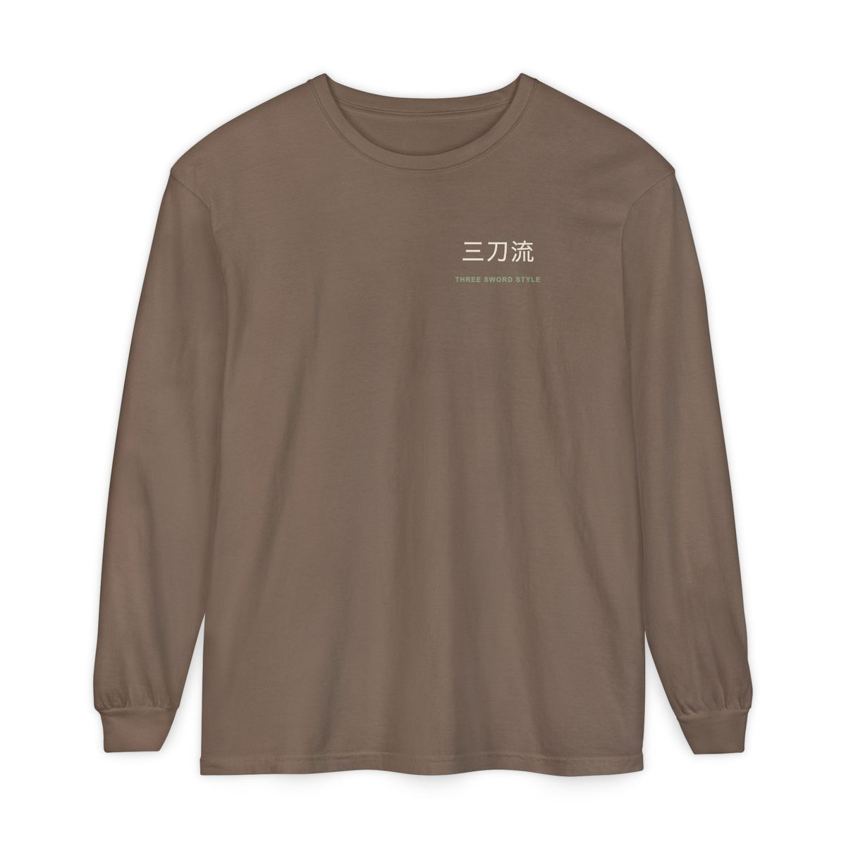 Threefold Vow Kanji Long Sleeve Tee | Inspired by Roronoa Zoro from One Piece