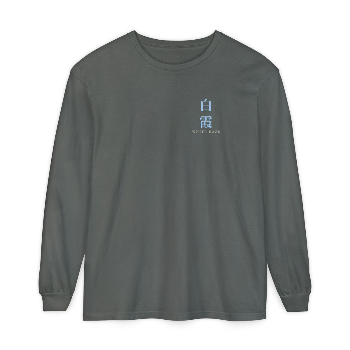 White Haze Kanji Long Sleeve Tee | Inspired by Rukia Kuchiki from Bleach