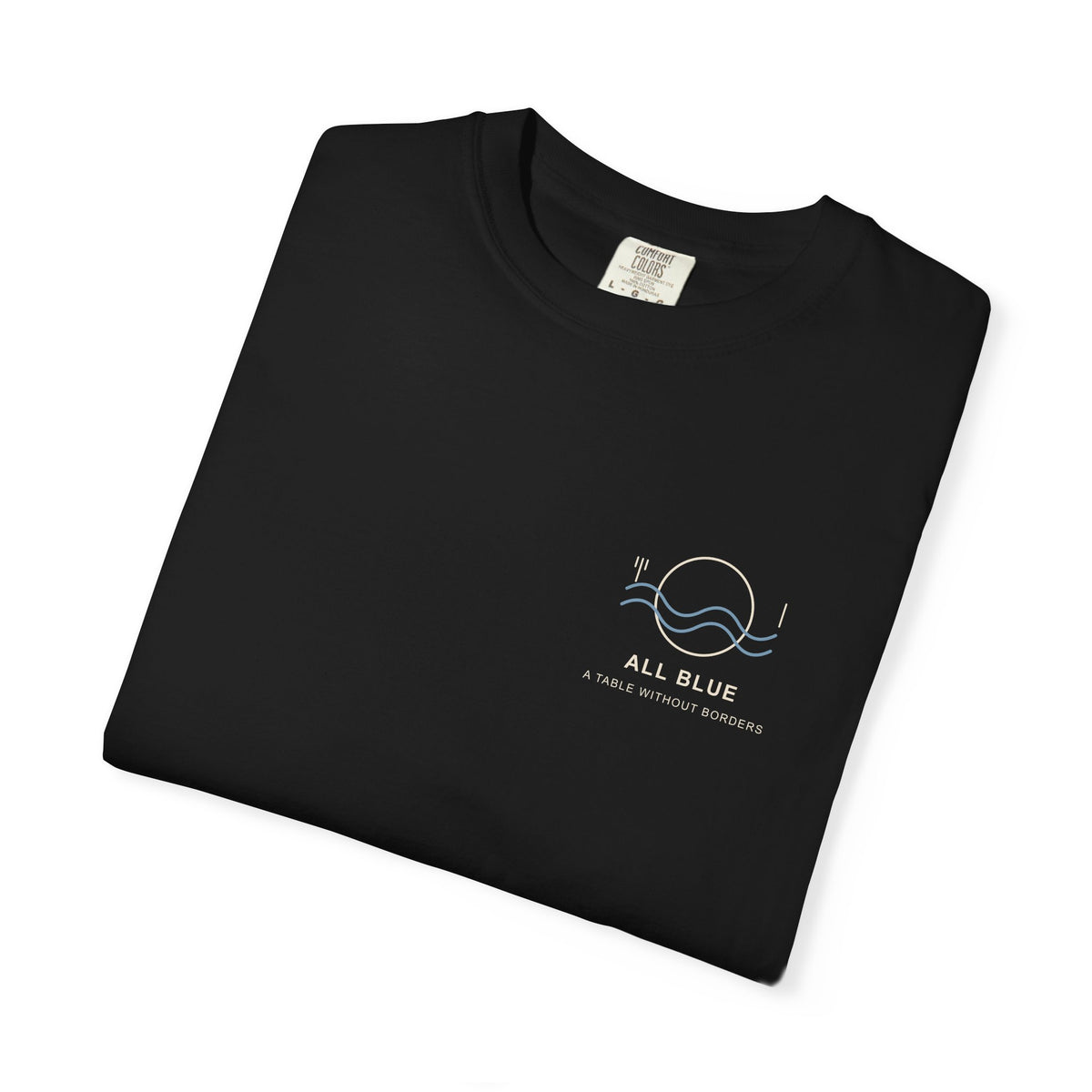 All Blue Table Minimalist Anime Tee | Pirate Japanese Streetwear