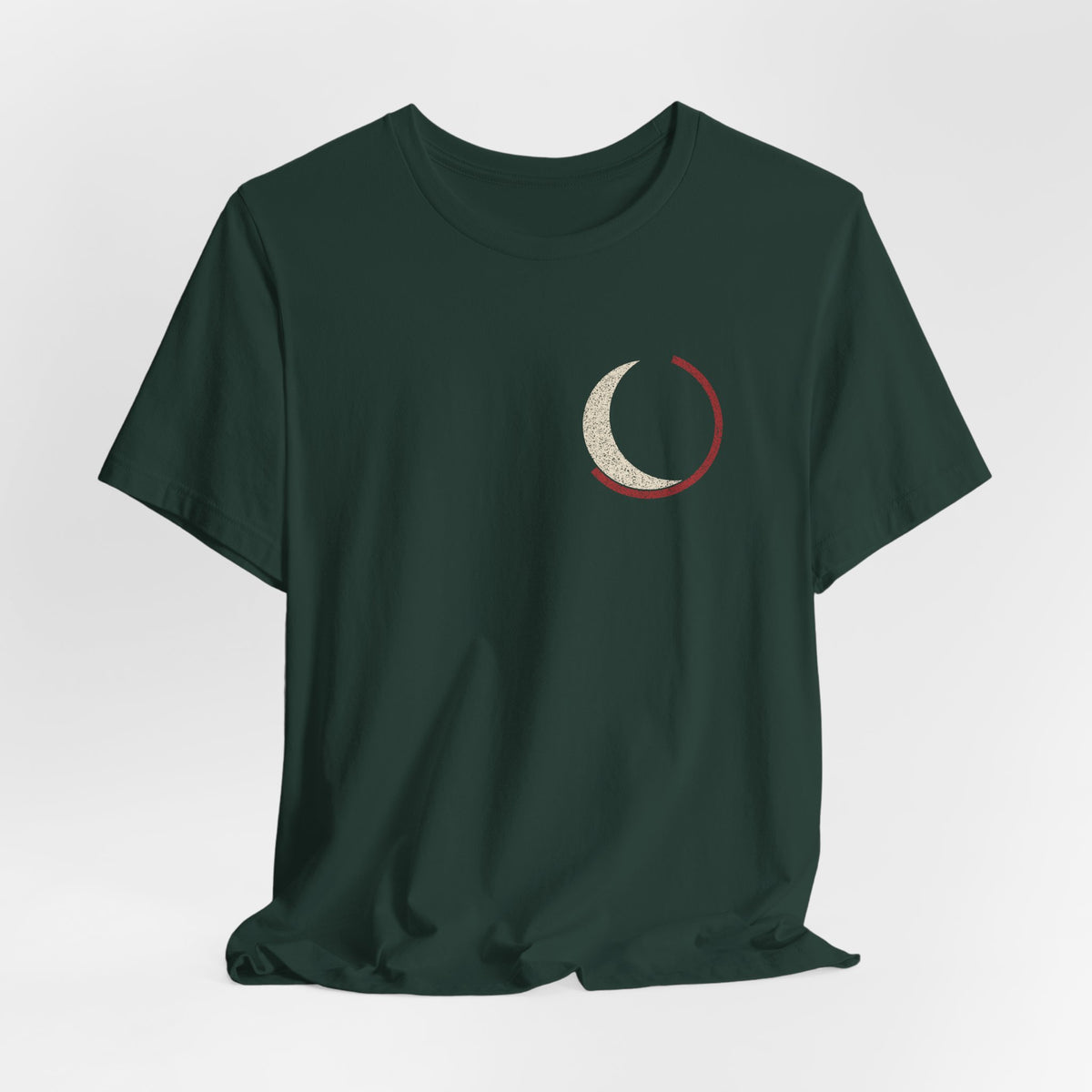 Black Moon Minimalist Anime Soft Tee | Soul Sword Japanese Streetwear