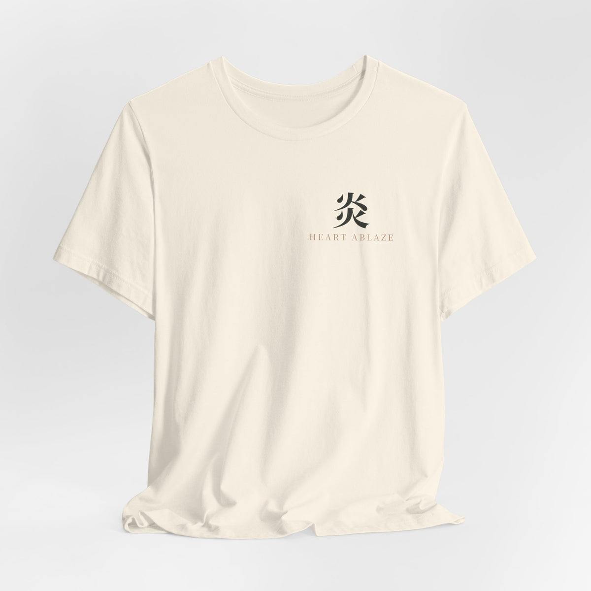 Flame Watch Kanji Anime Soft Tee | Demon Hunter Japanese Streetwear
