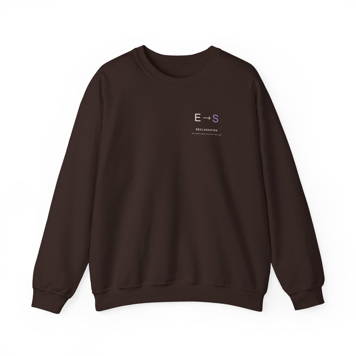 Reclassified Minimalist Anime Crewneck Sweatshirt | Shadow Rank Gym Japanese Streetwear