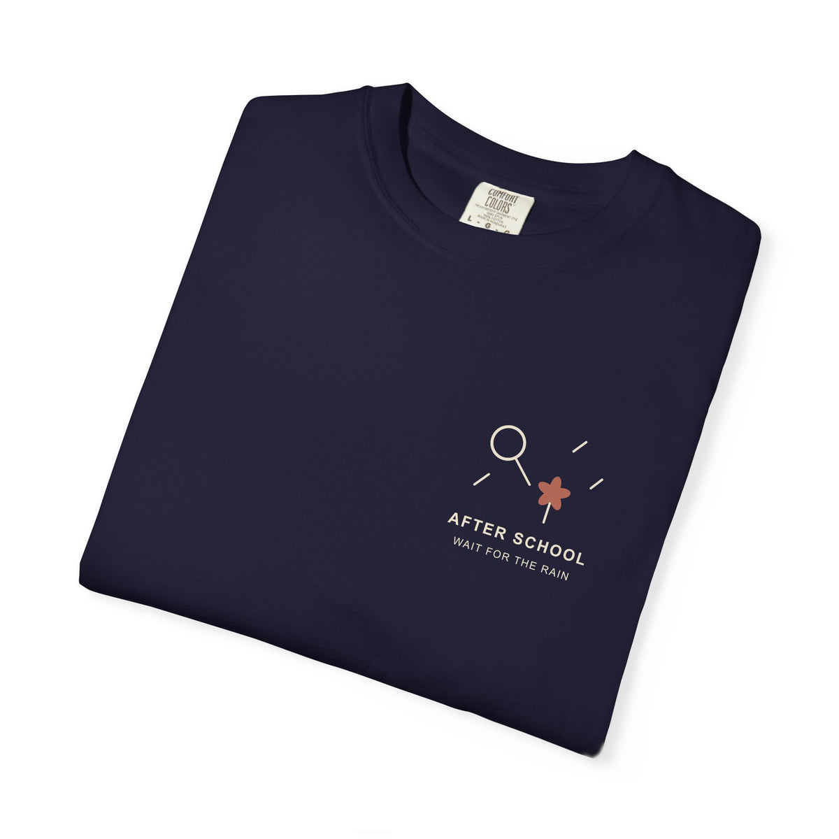 After School Rain Minimalist Anime Tee | Devil Hunter Japanese Streetwear
