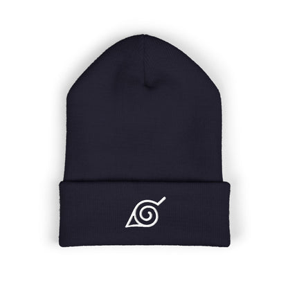 Konoha Quiet Crest Embroidered Beanie | Inspired by the Hidden Leaf Village from Naruto