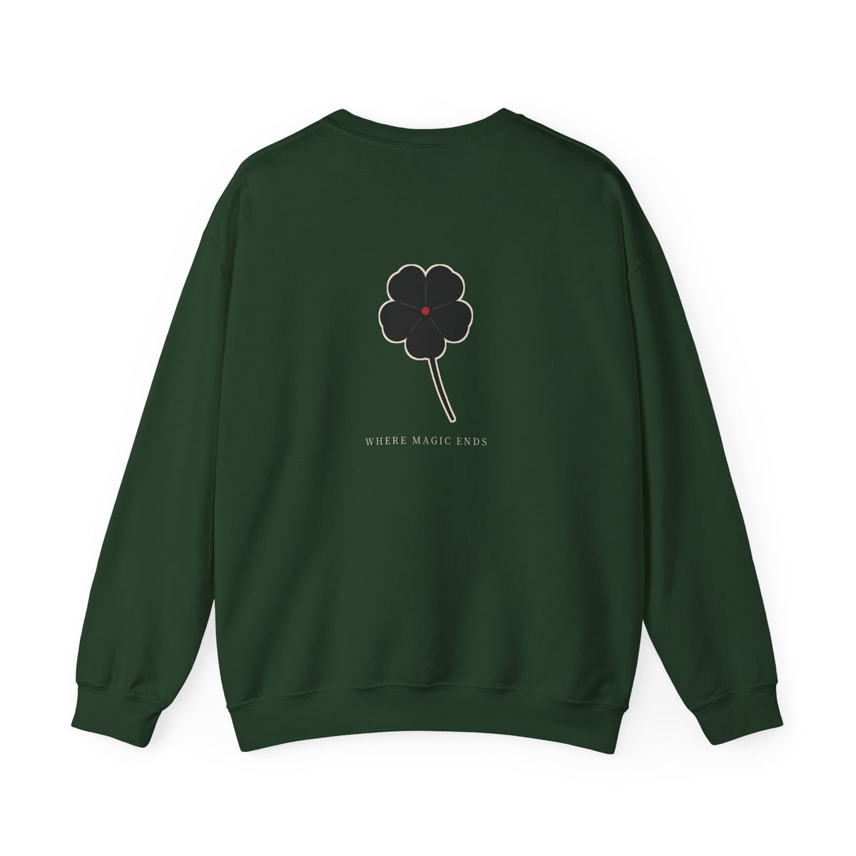 Black Clover Leaf Minimalist Crewneck Sweatshirt | Inspired by Asta from Black Clover