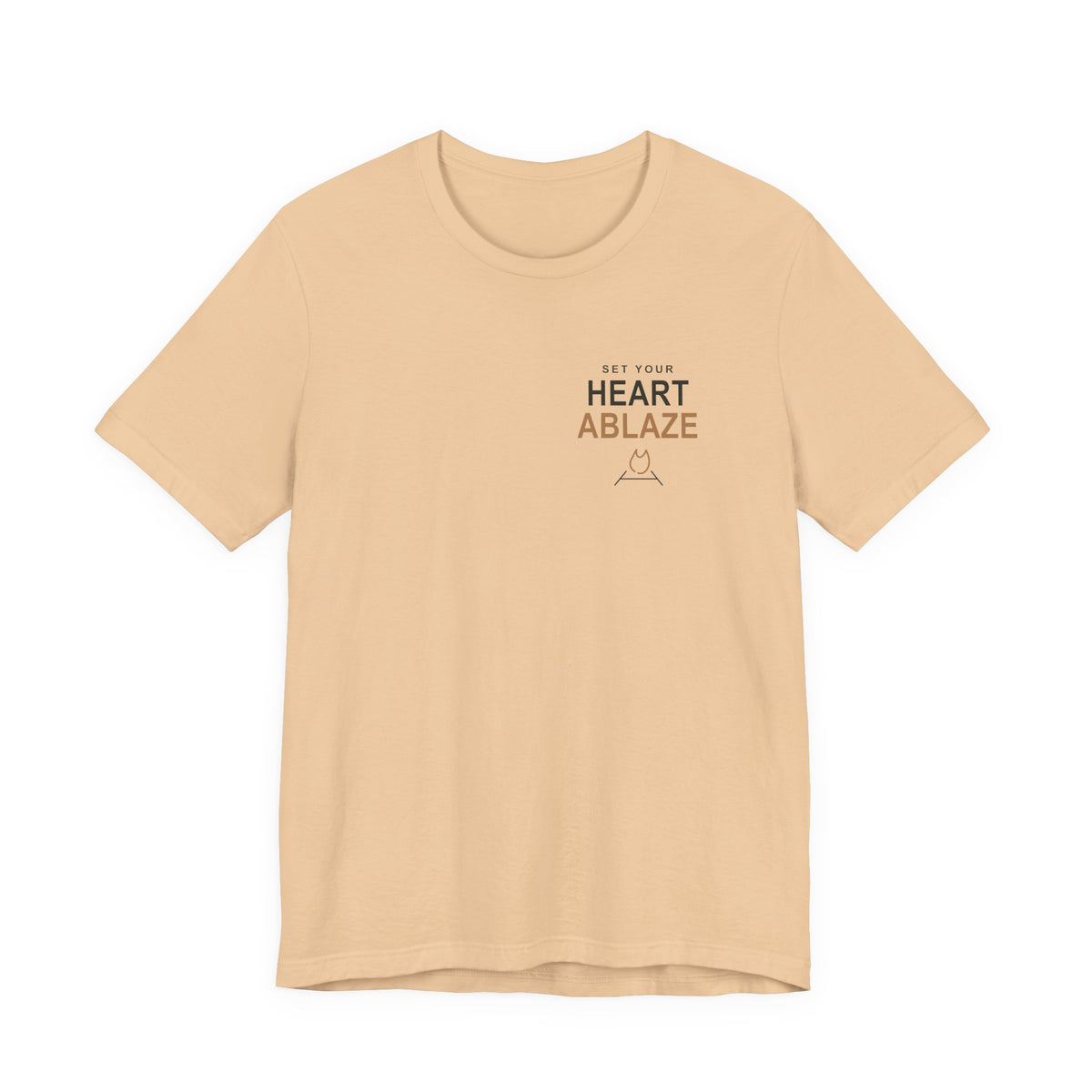 Heart Ablaze Anime Quote Soft Tee | Demon Hunter Japanese Streetwear