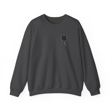 Black Clover Leaf Minimalist Crewneck Sweatshirt | Inspired by Asta from Black Clover