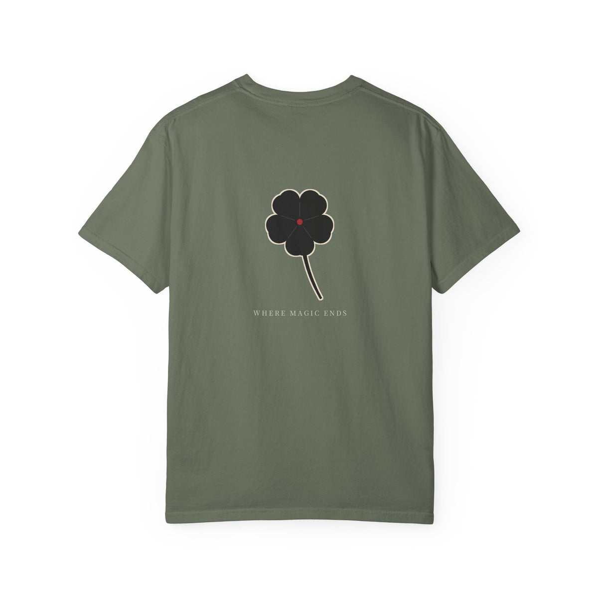 Black Clover Leaf Minimalist Heavyweight Tee | Inspired by Asta from Black Clover
