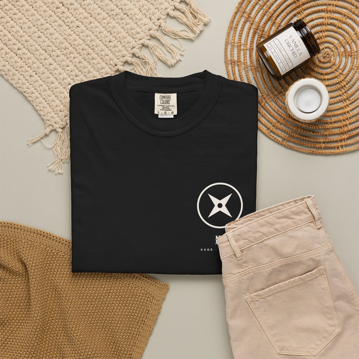 Kage Shadow Star Anime Tee | Minimalist Shinobi Streetwear Shirt