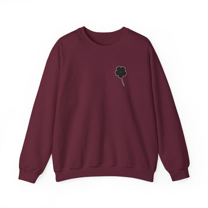 Black Clover Leaf Minimalist Crewneck Sweatshirt | Inspired by Asta from Black Clover