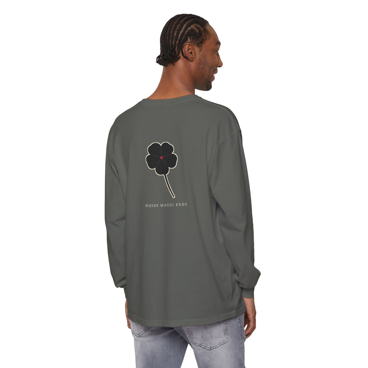Black Clover Leaf Minimalist Long Sleeve Tee | Inspired by Asta from Black Clover