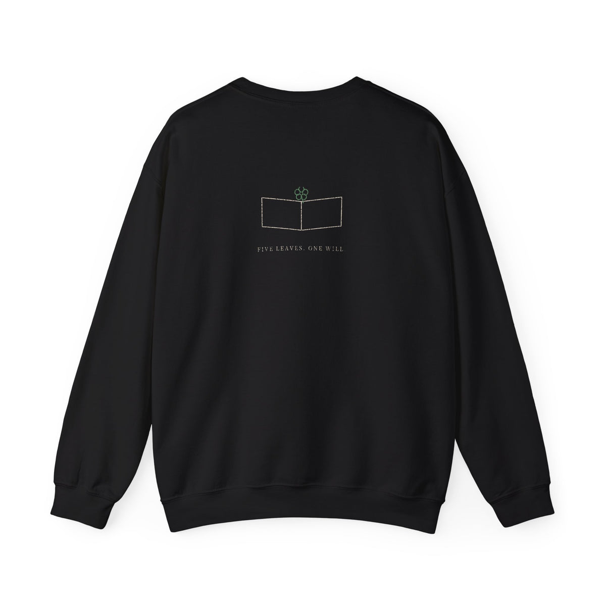 Five Leaf Kanji Crewneck Sweatshirt | Inspired by Asta from Black Clover
