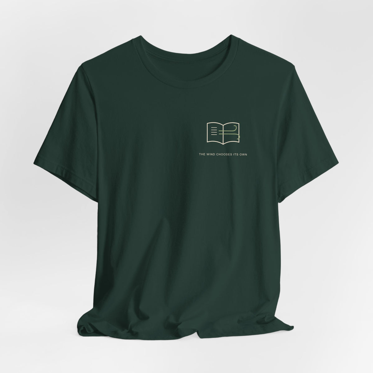 Wind Chooses Minimalist Anime Soft Tee | Grimoire Magic Japanese Streetwear