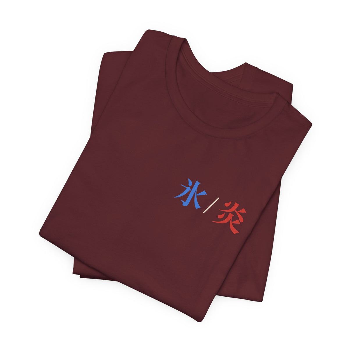 Dual Temperature Kanji Anime Soft Tee | Ice and Fire Japanese Streetwear