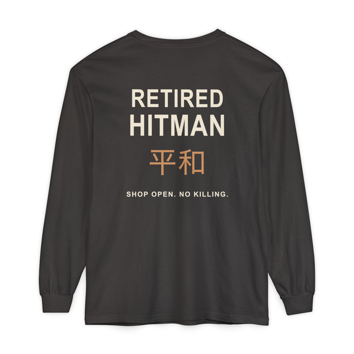 Off Duty Kanji Long Sleeve Tee | Inspired by Taro Sakamoto from Sakamoto Days