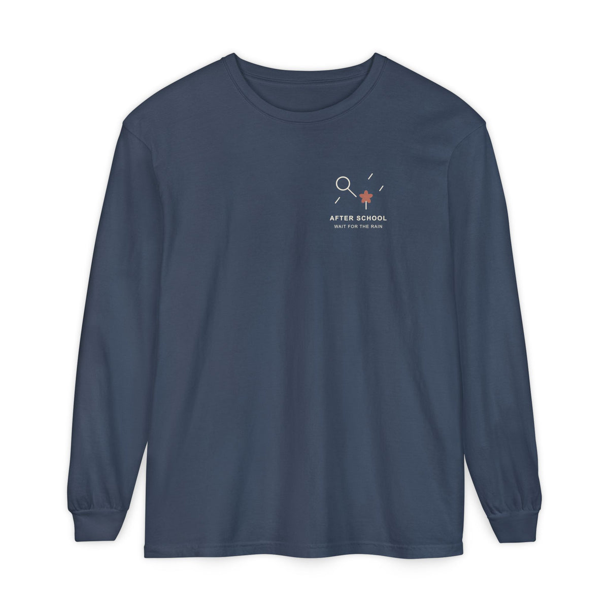 After School Rain Minimalist Long Sleeve Tee | Inspired by Reze from Chainsaw Man