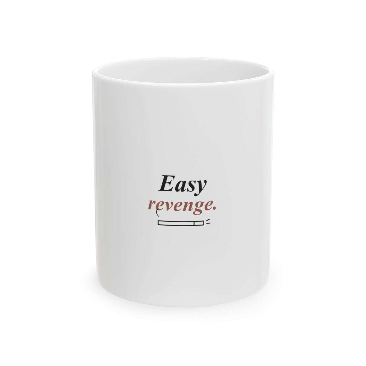 Easy Revenge Letter Ceramic Mug | Inspired by Aki Hayakawa and Himeno from Chainsaw Man