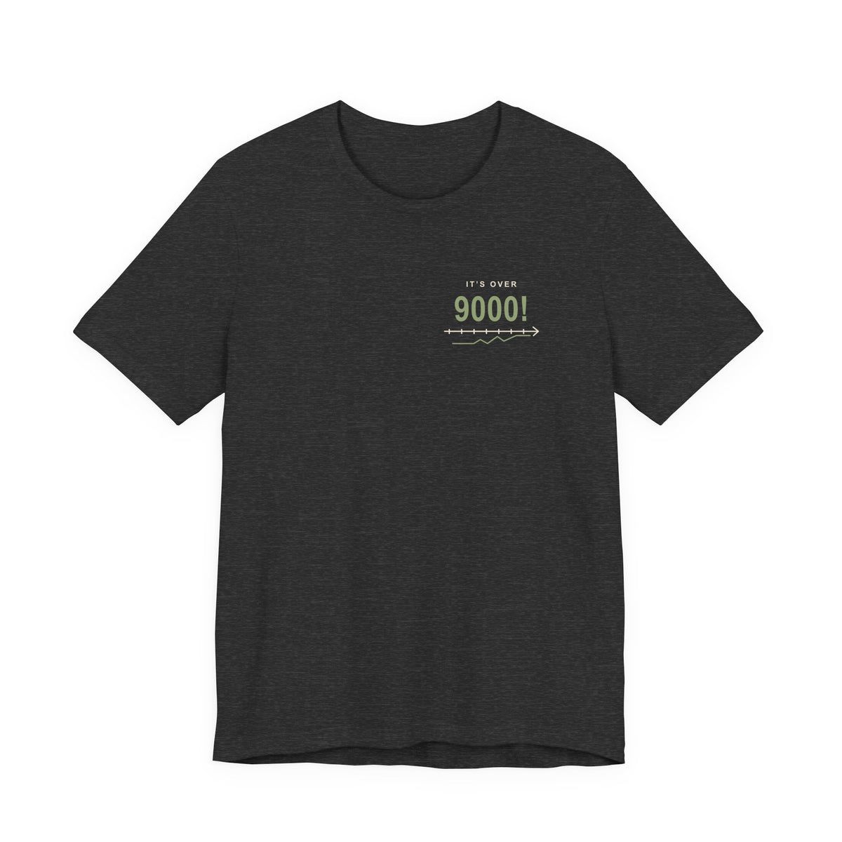 Over Nine Thousand Anime Quote Soft Tee | Power Level Japanese Streetwear