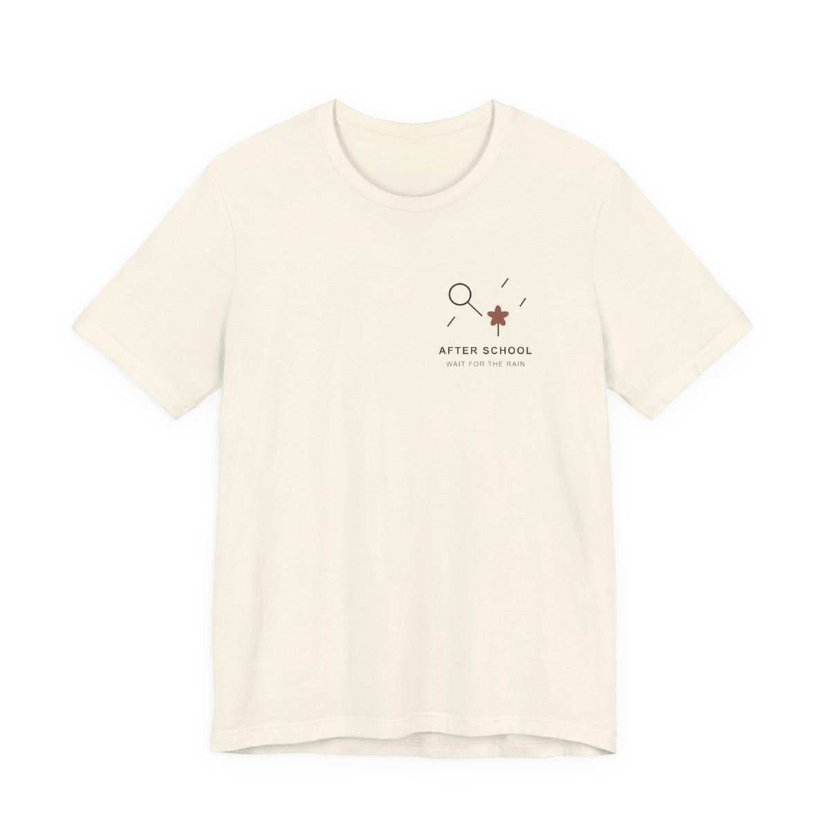 After School Rain Minimalist Anime Soft Tee | Devil Hunter Japanese Streetwear