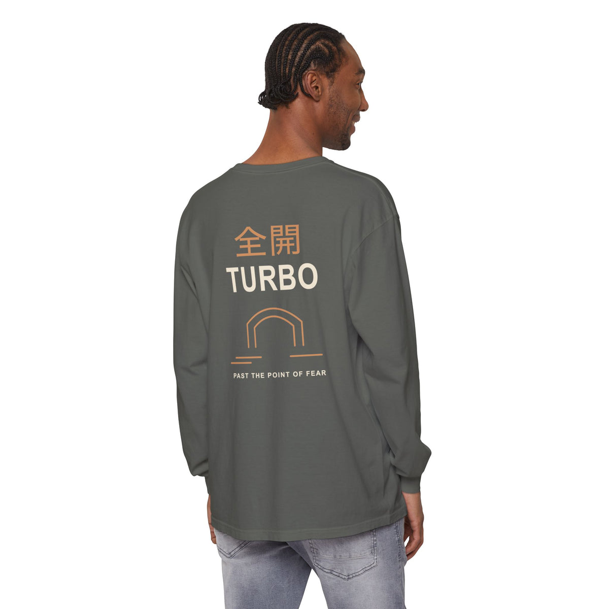 Tunnel Velocity Kanji Long Sleeve Tee | Inspired by Okarun from Dandadan