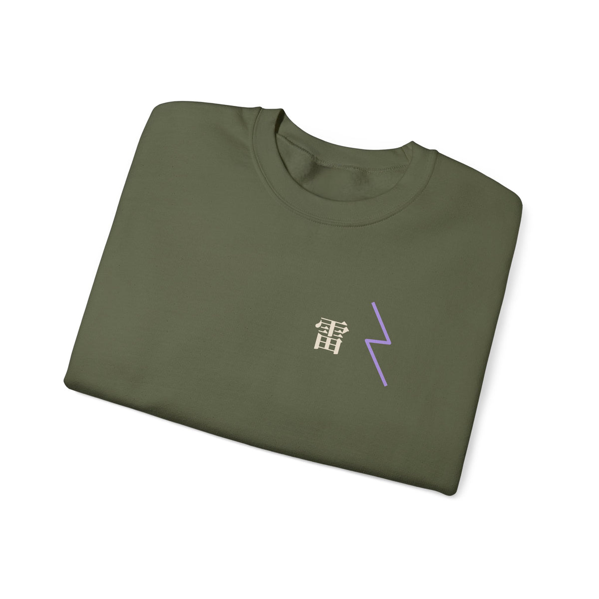 Storm Flame Kanji Anime Crewneck Sweatshirt | Clan Crest Japanese Streetwear