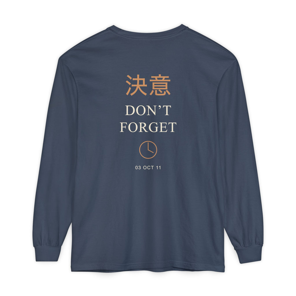 October Third Kanji Long Sleeve Tee | Inspired by Edward and Alphonse Elric from Fullmetal Alchemist