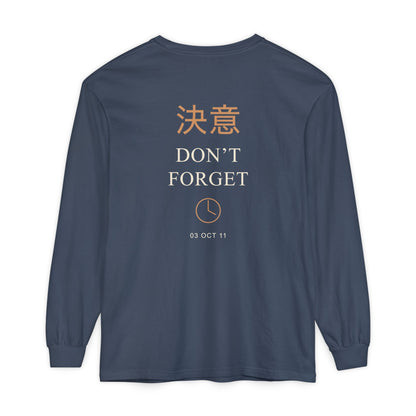 October Third Kanji Long Sleeve Tee | Inspired by Edward and Alphonse Elric from Fullmetal Alchemist