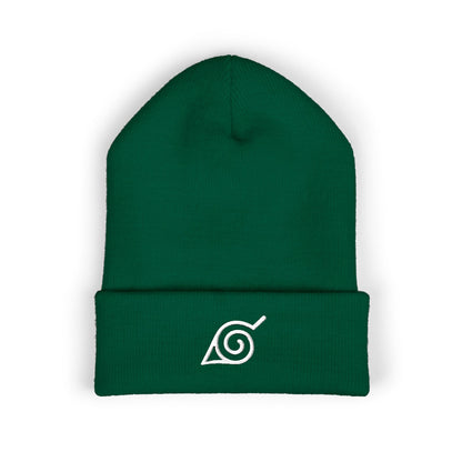 Konoha Quiet Crest Embroidered Beanie | Inspired by the Hidden Leaf Village from Naruto