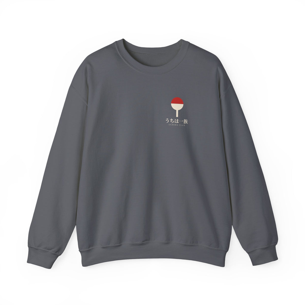 Clan Fan Crest Kanji Crewneck Sweatshirt | Inspired by the Uchiha clan of Naruto