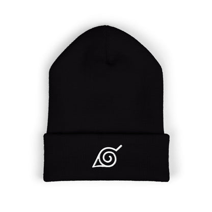 Konoha Quiet Crest Embroidered Beanie | Inspired by the Hidden Leaf Village from Naruto