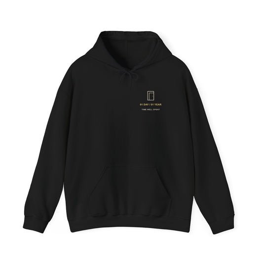 One Day One Year Minimalist Hoodie | Inspired by the Hyperbolic Time Chamber from Dragon Ball Z