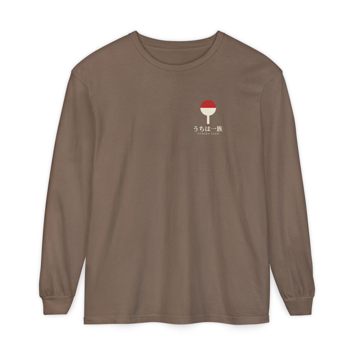 Clan Fan Crest Kanji Long Sleeve Tee | Inspired by the Uchiha clan of Naruto