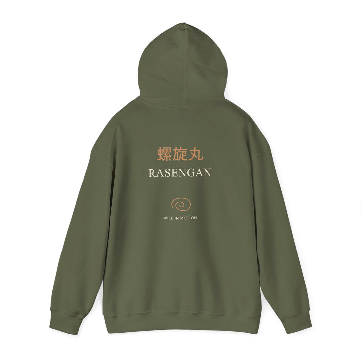 Spiral Will Kanji Anime Hoodie | Ninja Japanese Streetwear