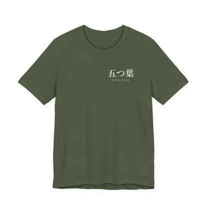 Five Leaf Kanji Soft Tee | Inspired by Asta from Black Clover