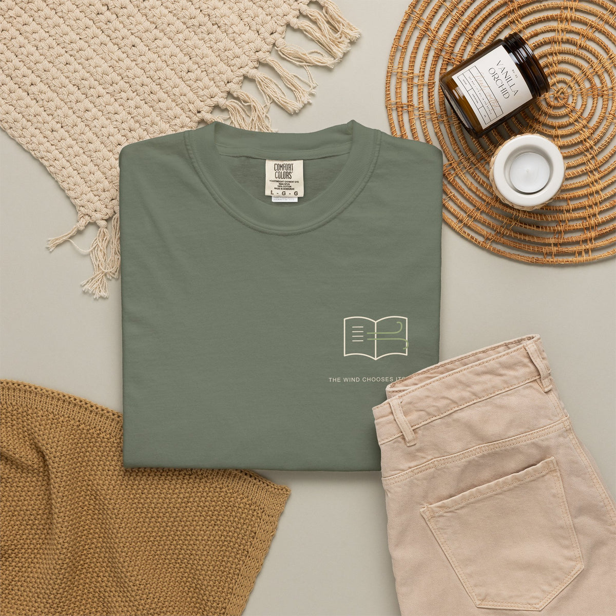 Wind Chooses Minimalist Anime Tee | Grimoire Magic Japanese Streetwear