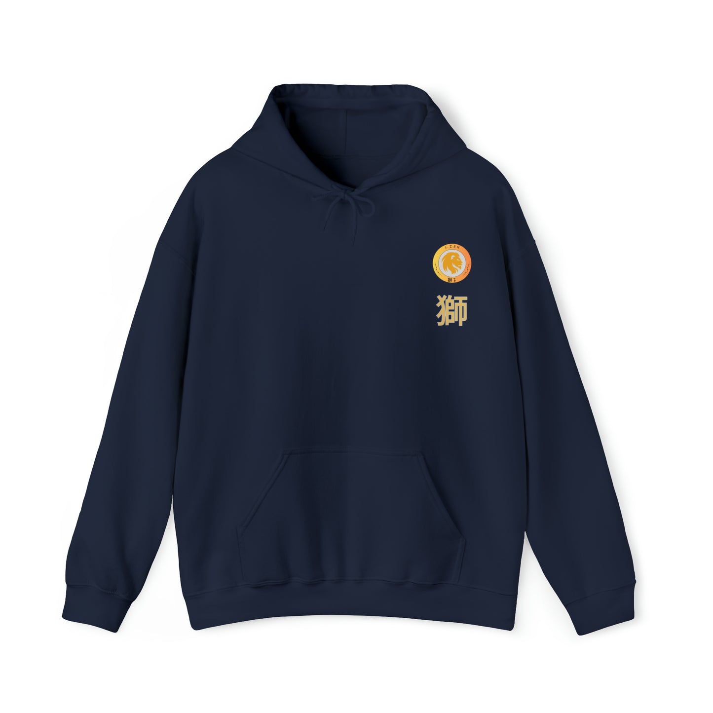 Lion Crest Kanji Unisex Heavy Blend™ Hooded Sweatshirt