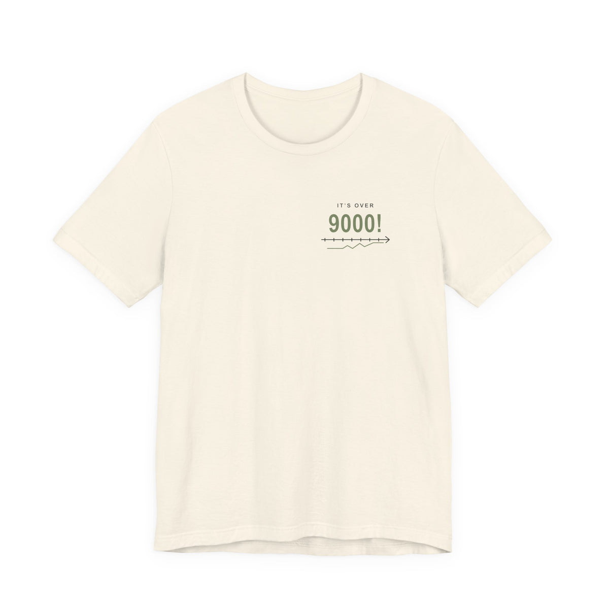 Over Nine Thousand Anime Quote Soft Tee | Power Level Japanese Streetwear