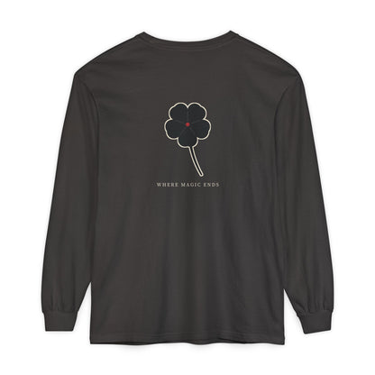 Black Clover Leaf Minimalist Long Sleeve Tee | Inspired by Asta from Black Clover