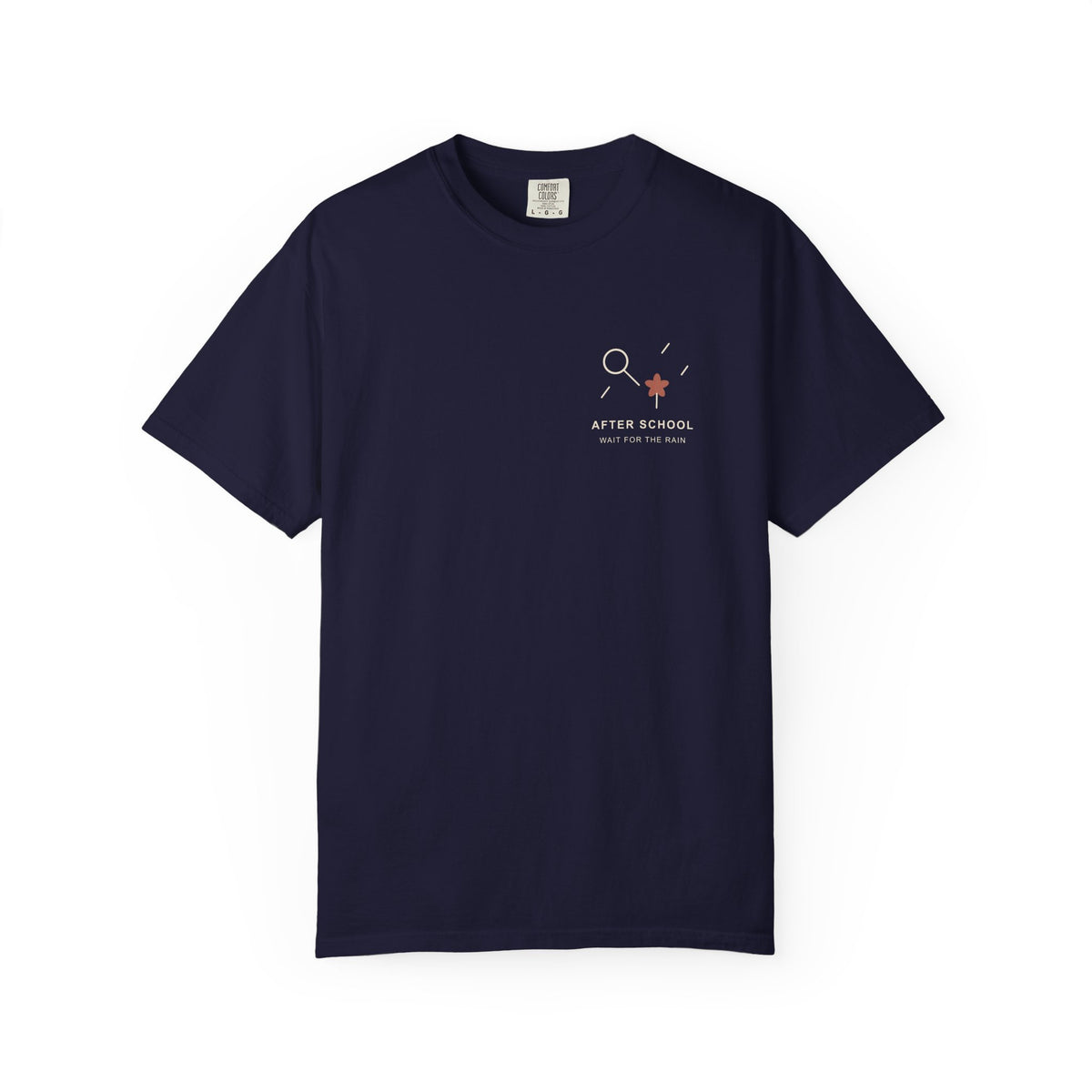 After School Rain Minimalist Anime Tee | Devil Hunter Japanese Streetwear
