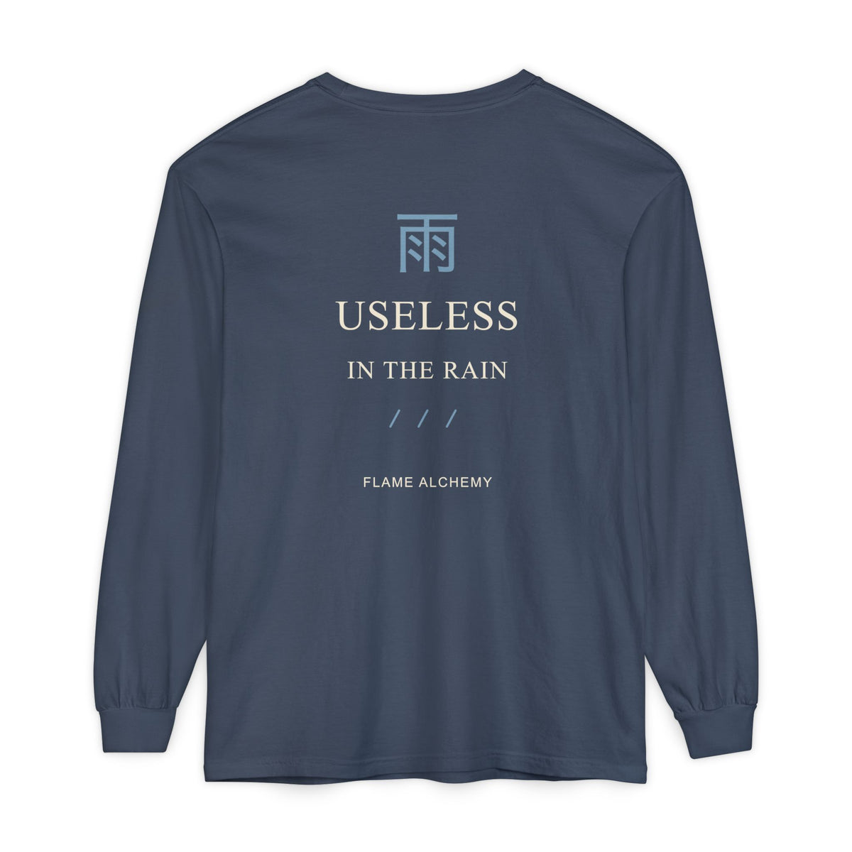 Rain Check Kanji Long Sleeve Tee | Inspired by Roy Mustang from Fullmetal Alchemist