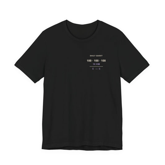 Daily Requirement Minimalist Anime Soft Tee | Shadow Rank Gym Japanese Streetwear